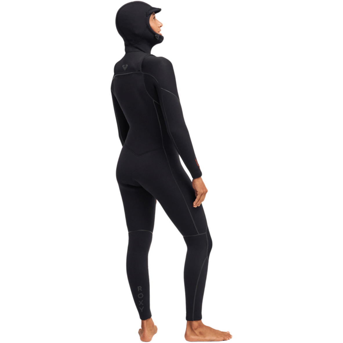 2026 Roxy Womens Elite Xtra Warm 6/5mm Chest Zip Hooded Wetsuit ERJW203015 - True Black